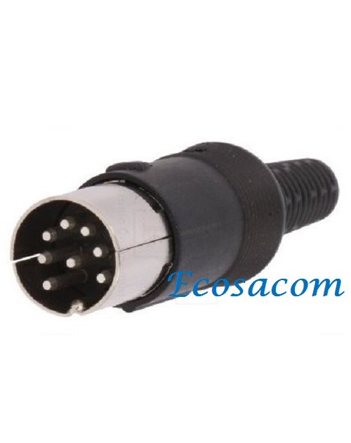 REF: 19-001, CONECTOR 8 PINES DIN 262º