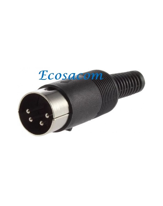 CONECTOR DIN 4 PINES 270º