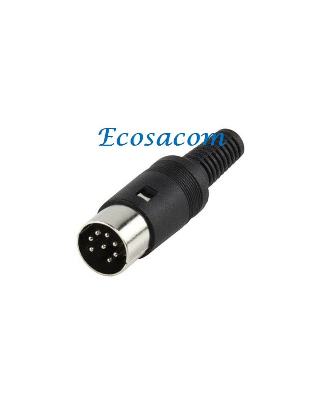 CONECTOR DIN 8 PINES 270º