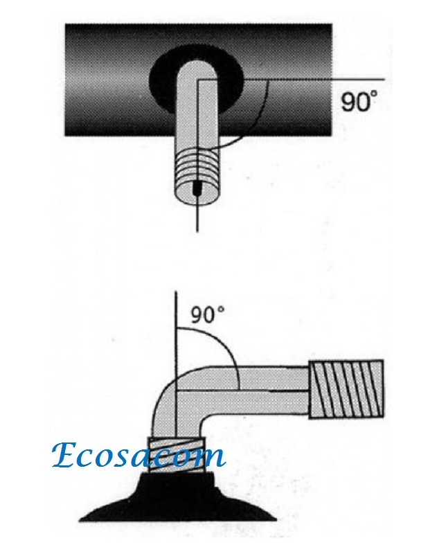 Válvula 90/90º 