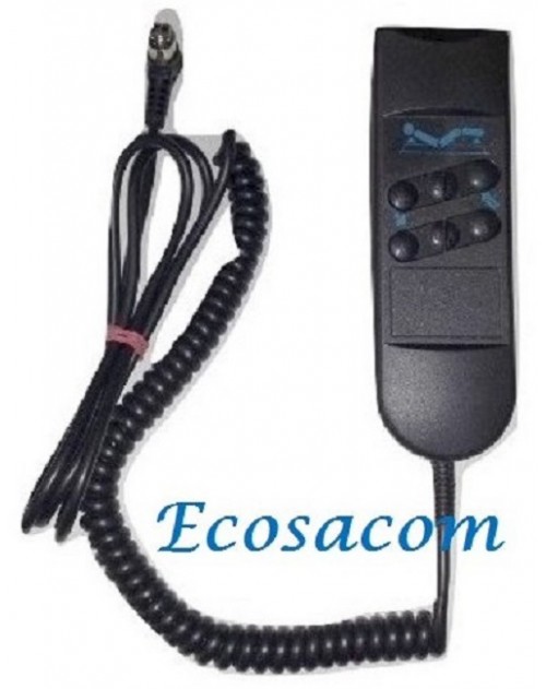 REF: 12-003/4, MANDO PARA CAMA ELÉCTRICA  (MOTOR OKIN DEWERT) CONECTOR 5 PINES