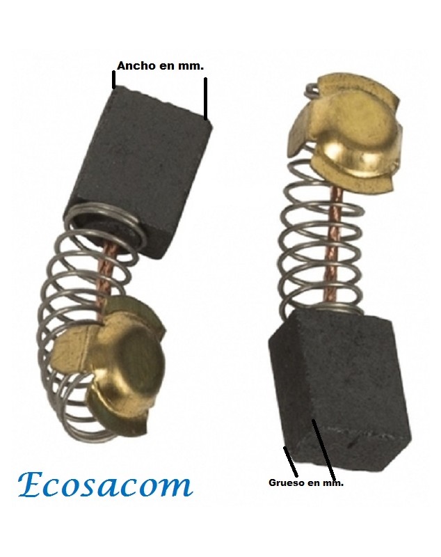 Ref: ESCOBILLAS PARA MOTOR (DOS UNIDADES) S/MEDIDA