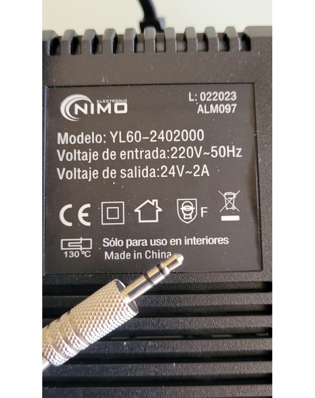 ALM097-24-2 Ah.,ALIMENTADOR-CARGADOR SALIDA ALTERNA 24 V.