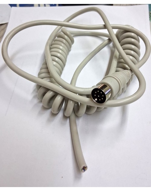 CABLE RIZADO PARA REPARAR MANDOS, CONECTOR REDONDO 8 PINES