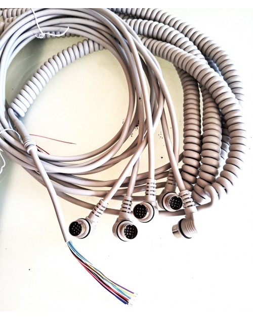 CABLE RIZADO PARA REPARAR MANDOS, CONECTOR REDONDO 13 PINES