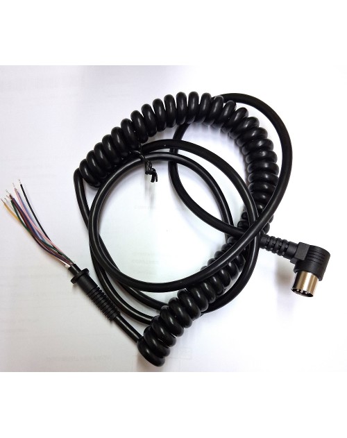 CABLE RIZADO PARA REPARAR MANDOS, CONECTOR REDONDO 8-9 PINES