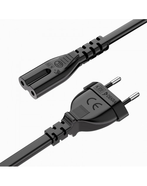 Ref: 20-004, CABLE RED TIPO 8, LARGO 1,80 mt. NEGRO