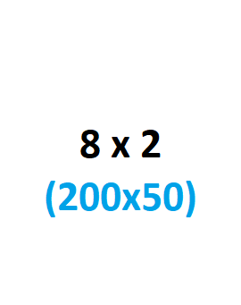 8 x 2 (200x50)